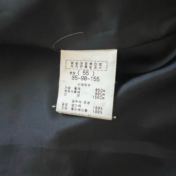 100% Lambskin Leather Black Fitted Jacket Grunge Biker Moto Jacket - Picture 14 of 15